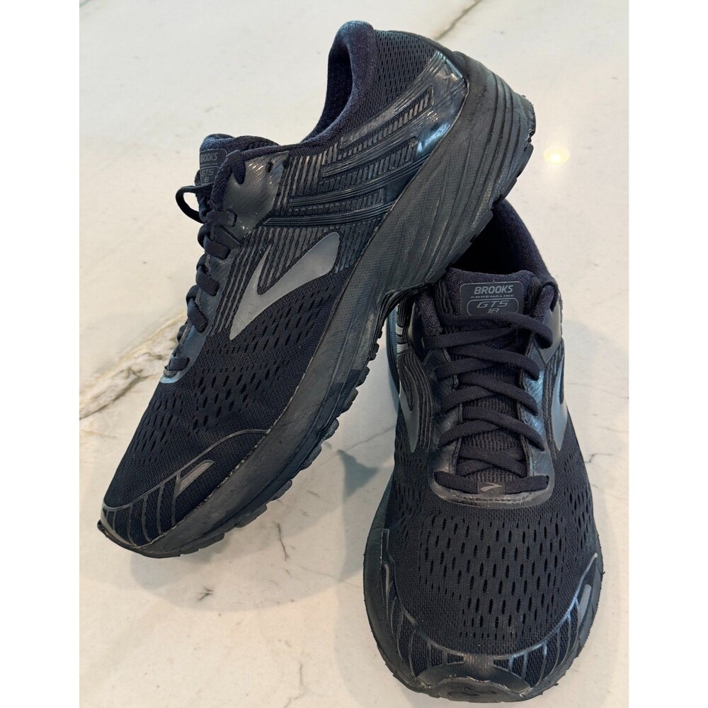 BROOKS ADRENALINE GTS 18 Men's Running Shoes Black SZ 11.5